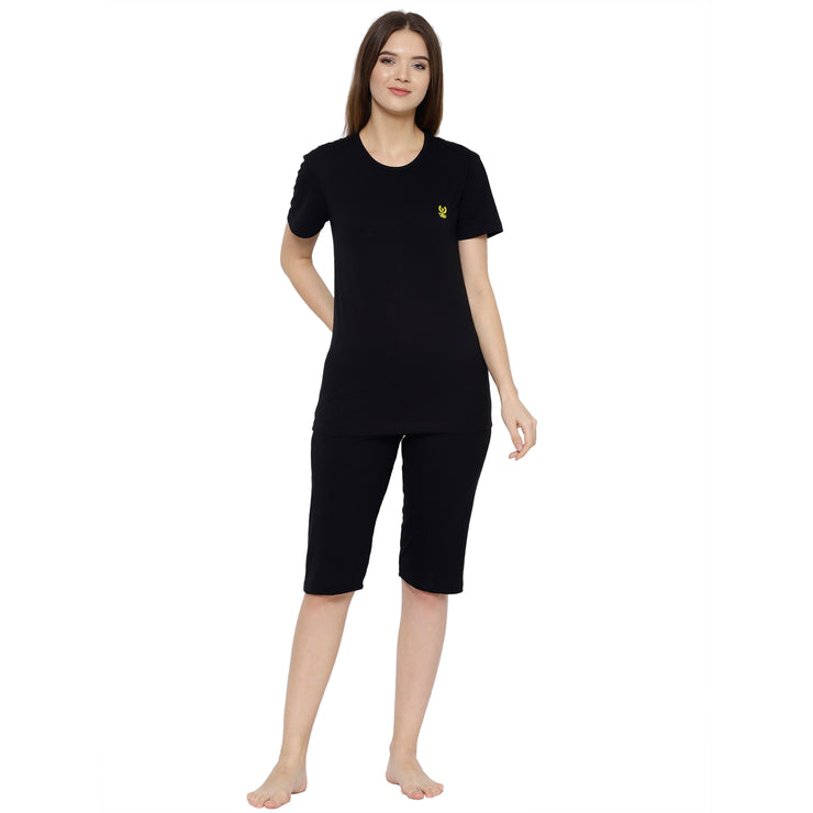 Mack Jonney Black Women's Night Suit