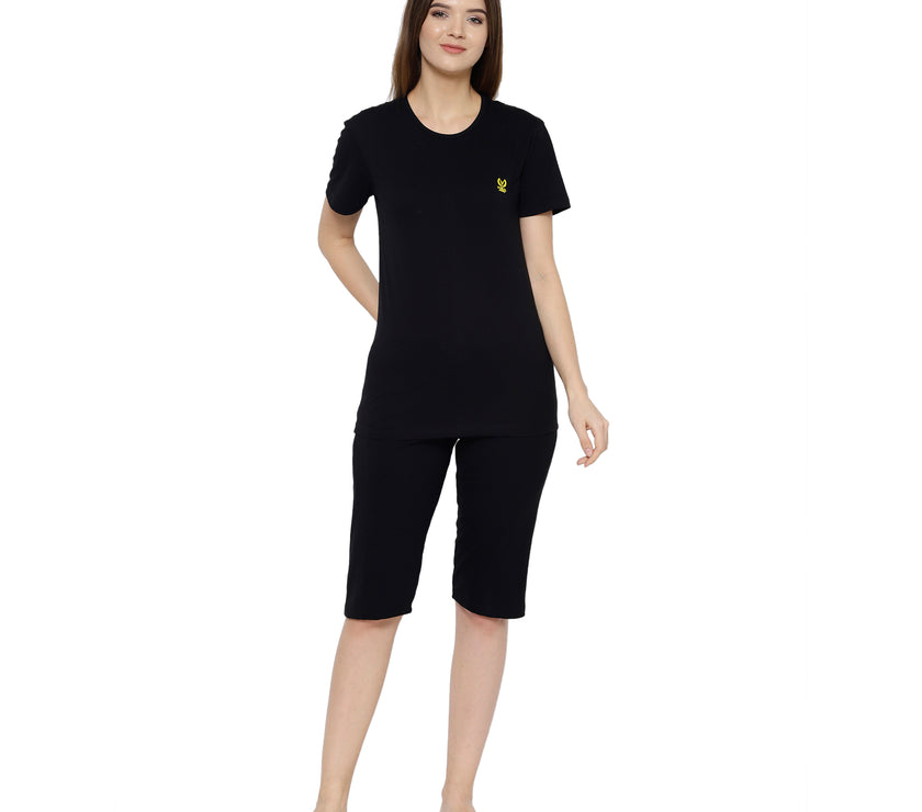 Mack Jonney Black Women's Night Suit