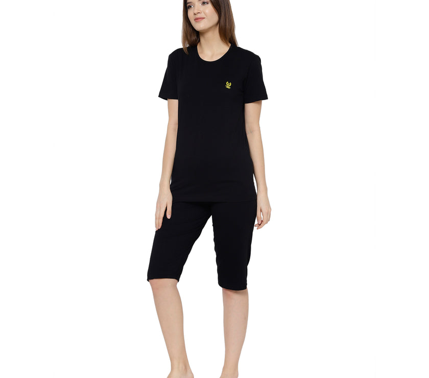 Mack Jonney Black Women's Night Suit