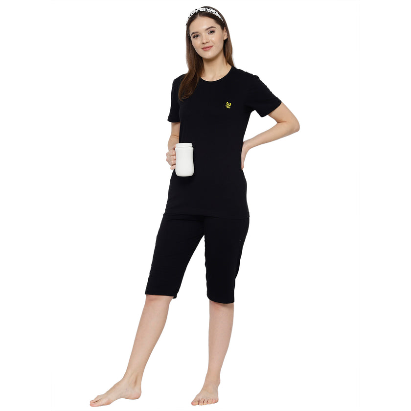 Mack Jonney Black Women's Night Suit