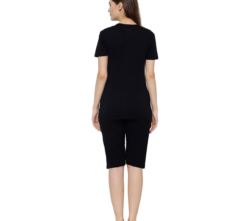 Mack Jonney Black Women's Night Suit