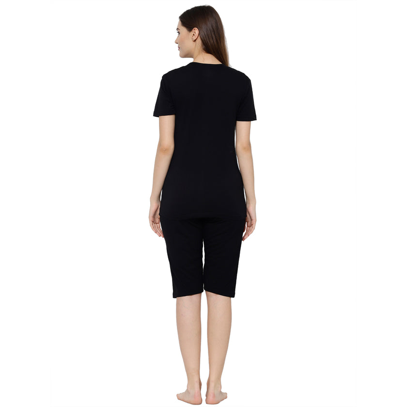 Mack Jonney Black Women's Night Suit
