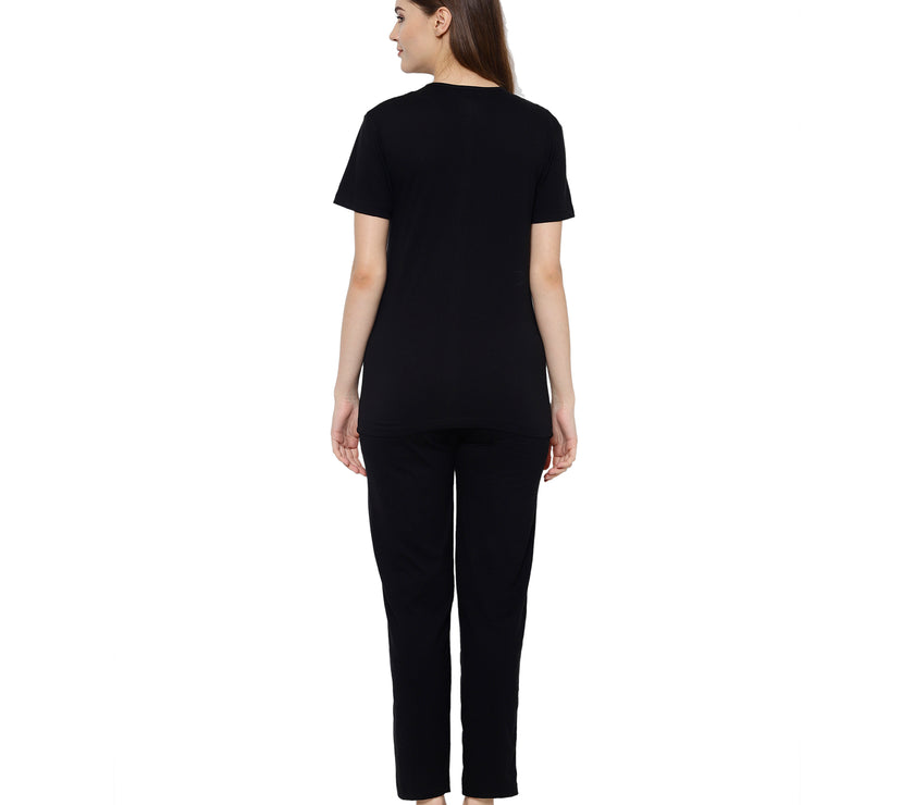 Mack Jonney Black Women's Night Suit
