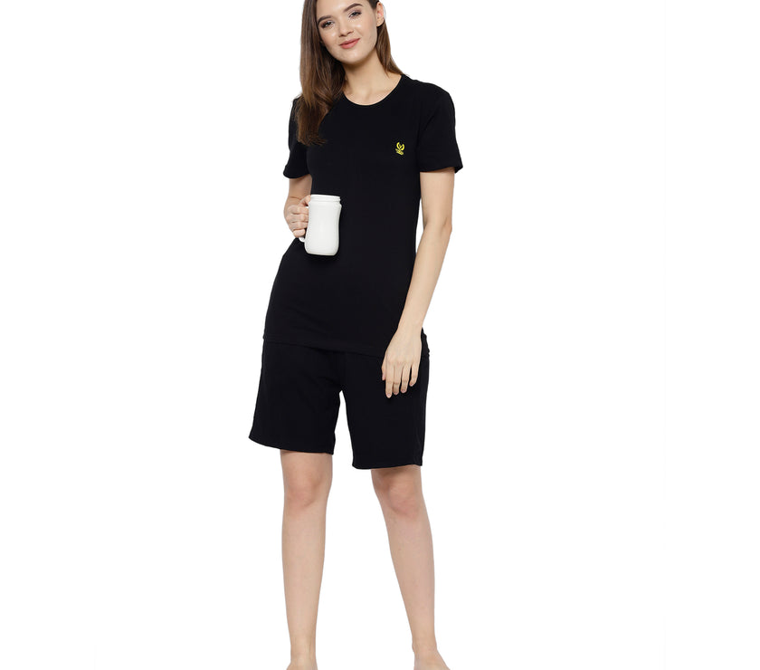 Mack Jonney Black Women's Night Suit