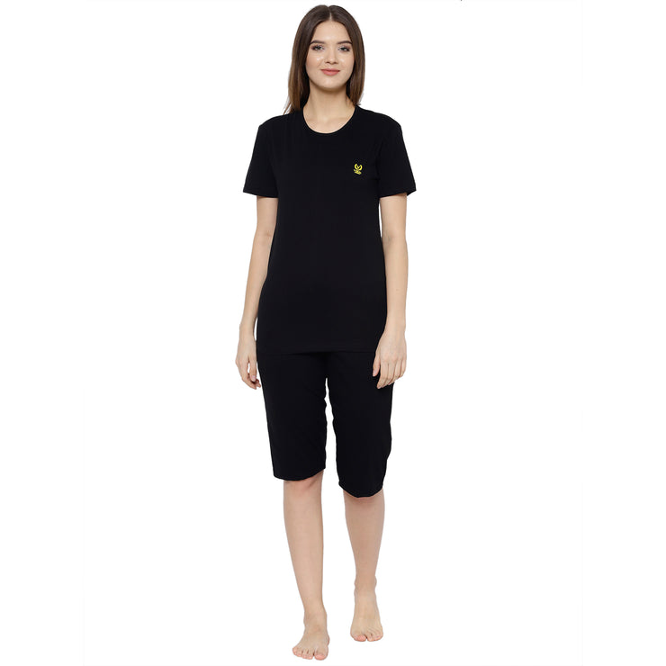 Mack Jonney Black Women's Night Suit
