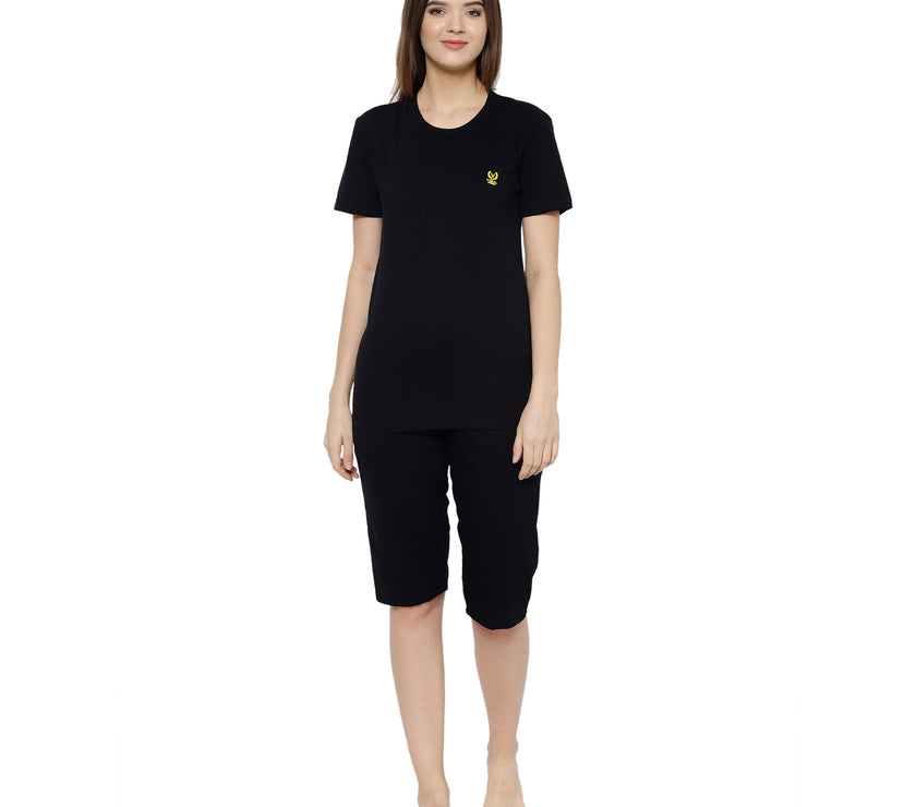 Mack Jonney Black Women's Night Suit