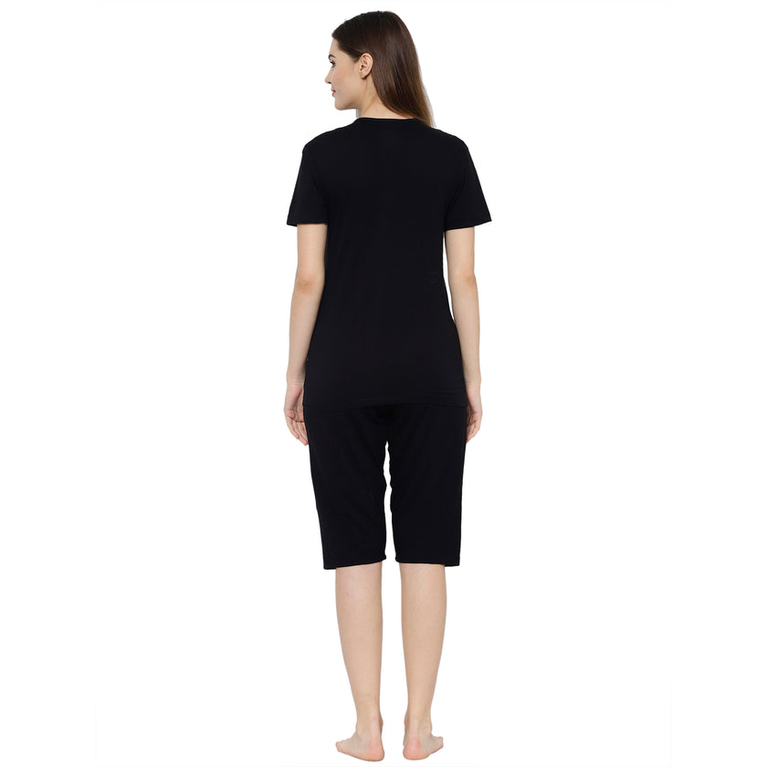 Mack Jonney Black Women's Night Suit