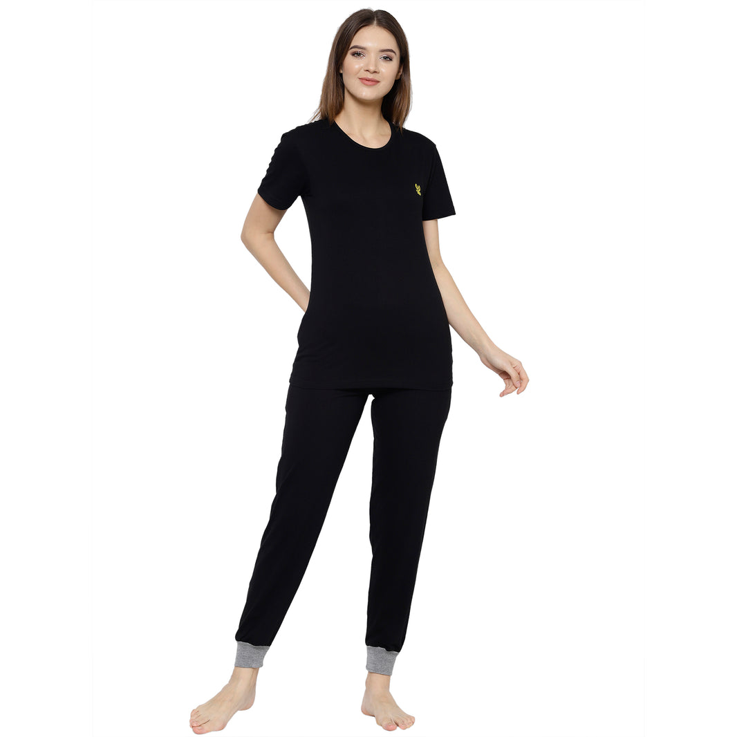 Mack Jonney Black Women's Night Suit