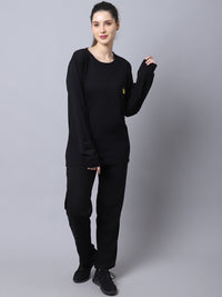 Mack Jonney Cotton Black Tracksuit for Women