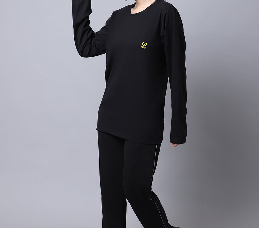Mack Jonney Cotton Black Tracksuit for Women