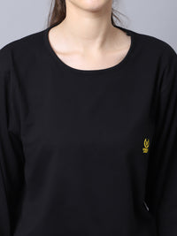 Mack Jonney Cotton Black Tracksuit for Women