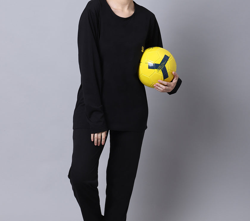Mack Jonney Cotton Black Tracksuit for Women