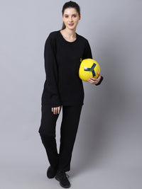 Mack Jonney Cotton Black Tracksuit for Women