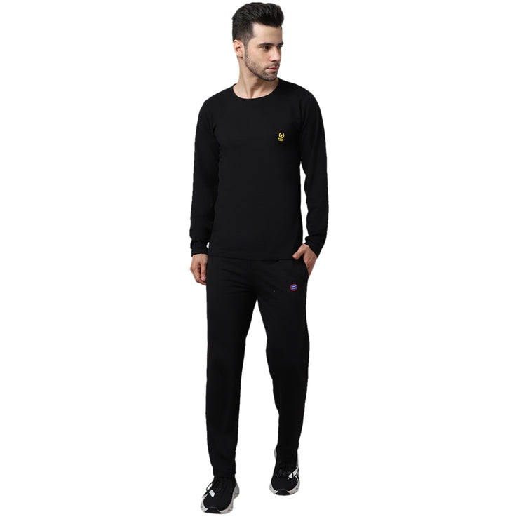 Mack Jonney Cotton Black Tracksuit for Men