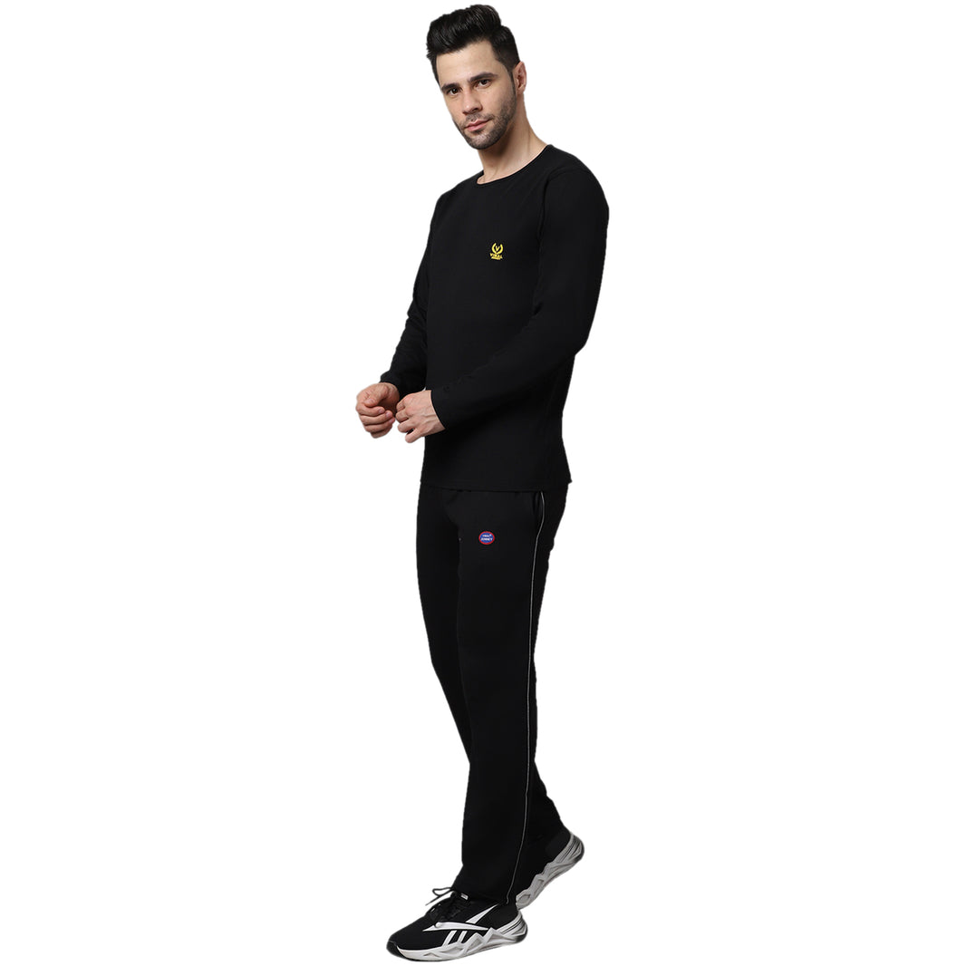 Mack Jonney Cotton Black Tracksuit for Men