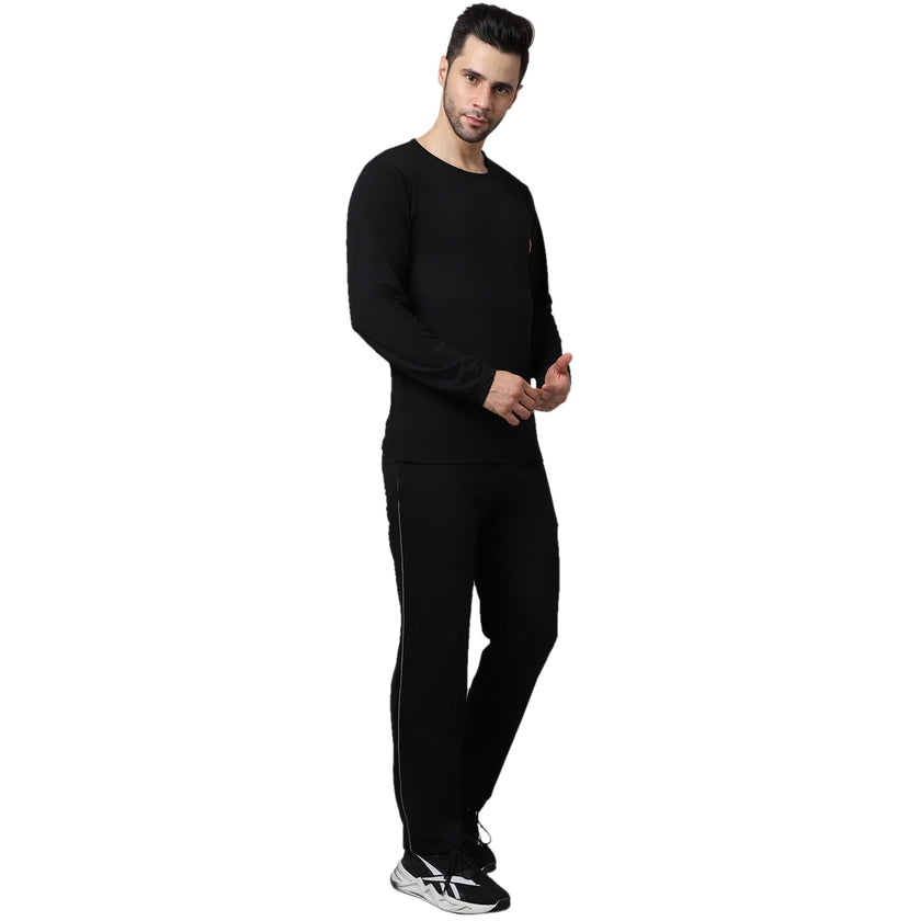 Mack Jonney Cotton Black Tracksuit for Men