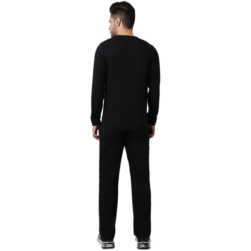 Mack Jonney Cotton Black Tracksuit for Men