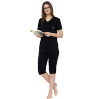 Mack Jonney Black Women's Night Suit