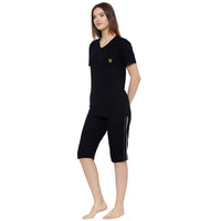 Mack Jonney Black Women's Night Suit