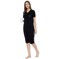 Mack Jonney Black Women's Night Suit