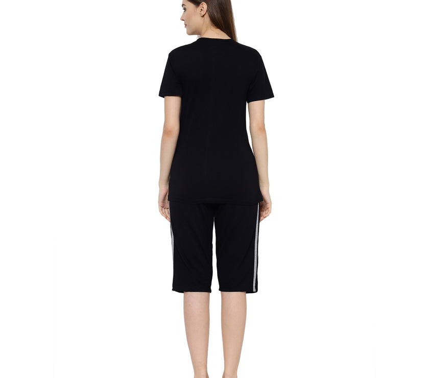 Mack Jonney Black Women's Night Suit