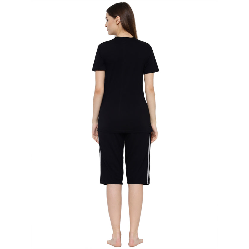 Mack Jonney Black Women's Night Suit