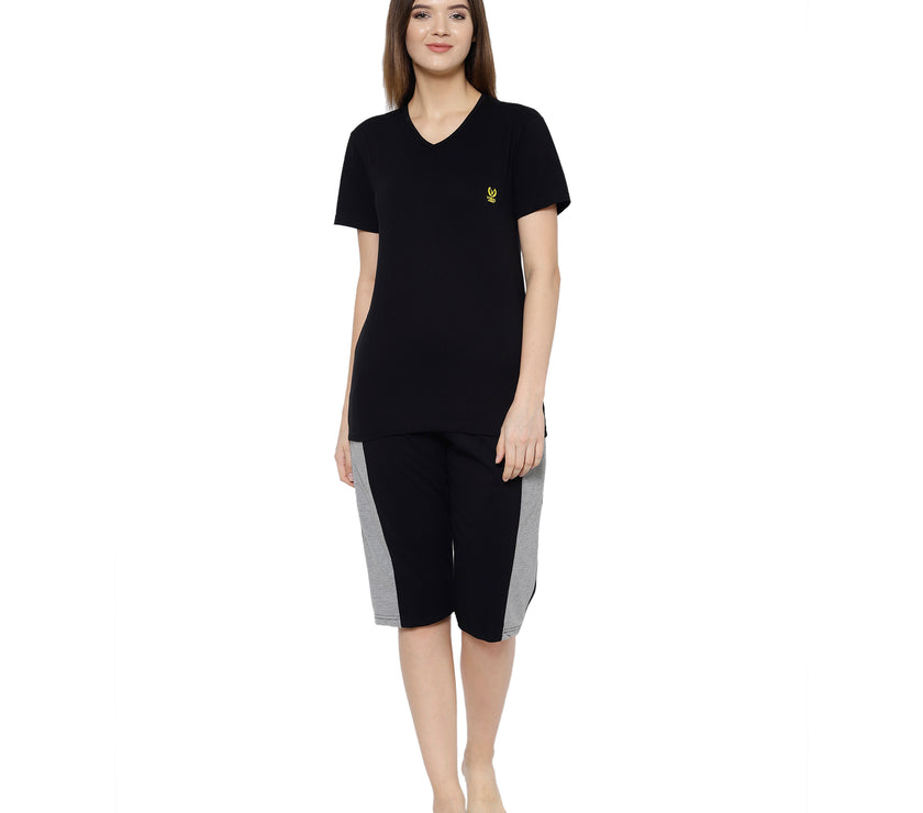 Mack Jonney Black Women's Night Suit