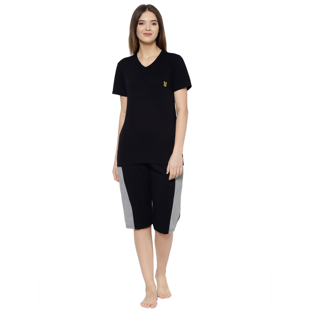 Mack Jonney Black Women's Night Suit
