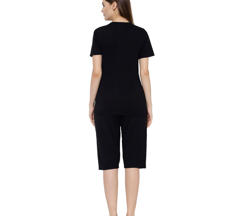 Mack Jonney Black Women's Night Suit