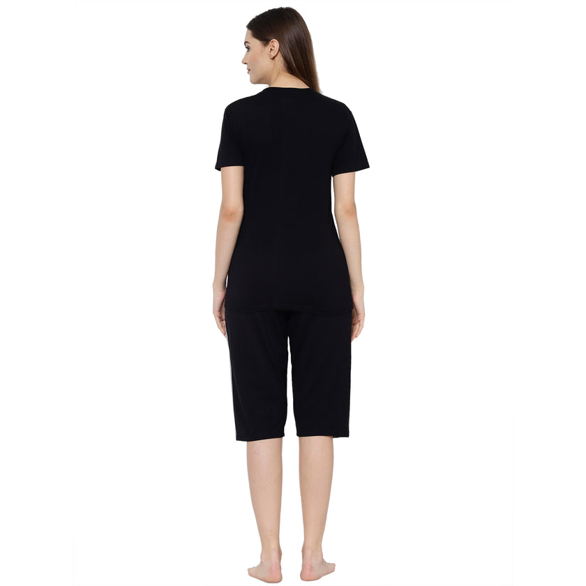 Mack Jonney Black Women's Night Suit