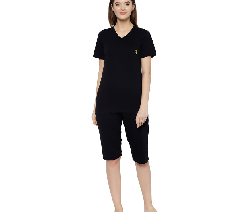 Mack Jonney Black Women's Night Suit