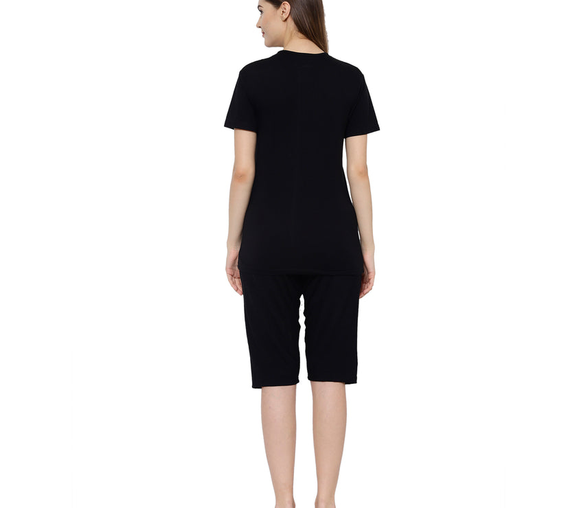 Mack Jonney Black Women's Night Suit