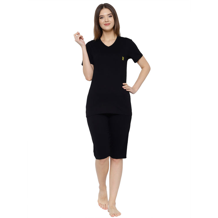 Mack Jonney Black Women's Night Suit