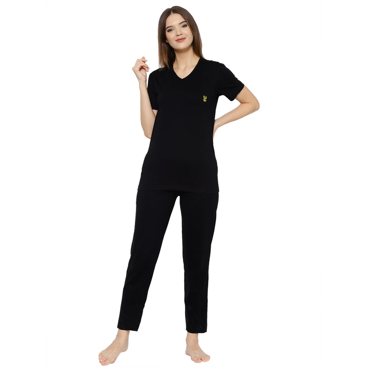 Mack Jonney Black Women's Night Suit