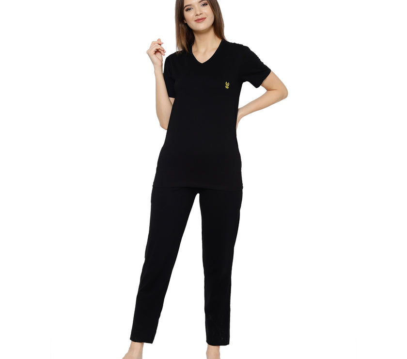 Mack Jonney Black Women's Night Suit