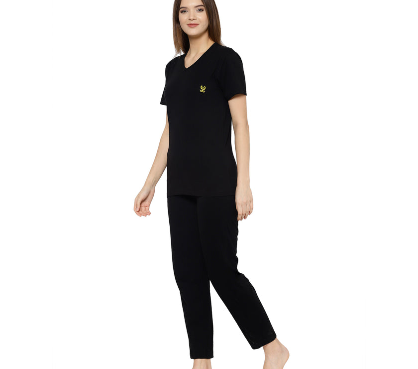 Mack Jonney Black Women's Night Suit
