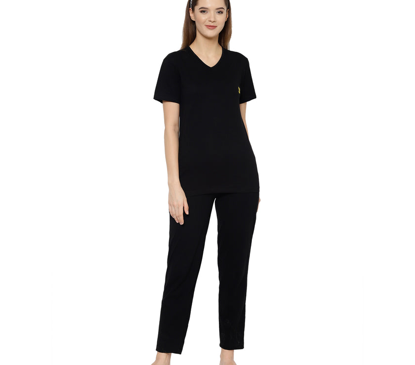 Mack Jonney Black Women's Night Suit