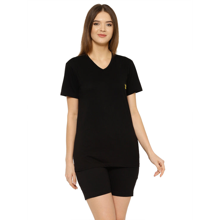 Mack Jonney Black Women's Night Suit