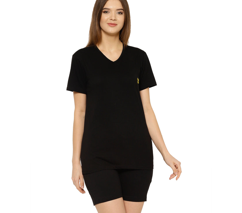 Mack Jonney Black Women's Night Suit