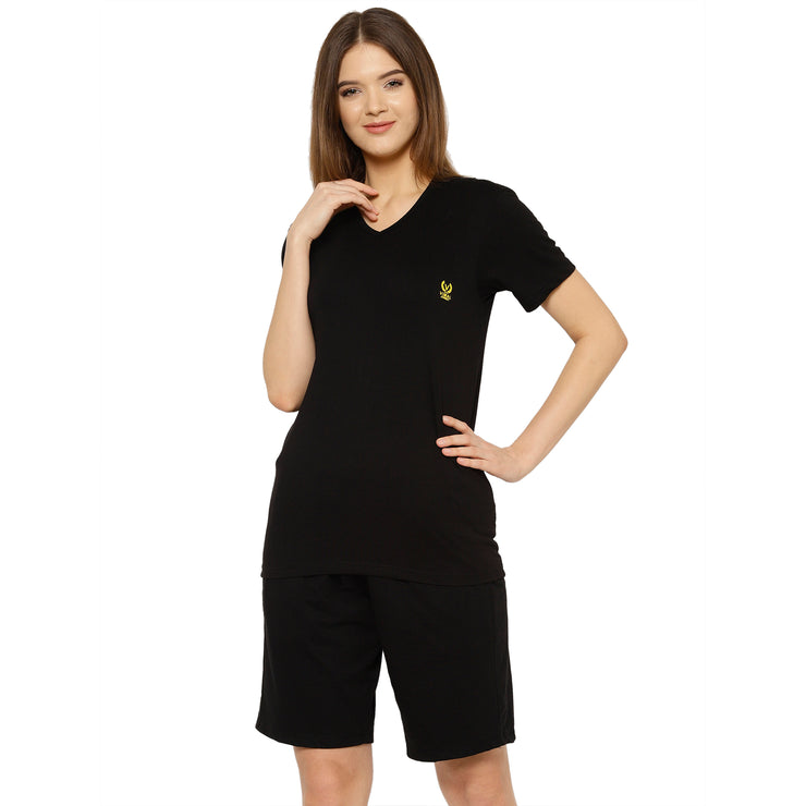 Mack Jonney Black Women's Night Suit
