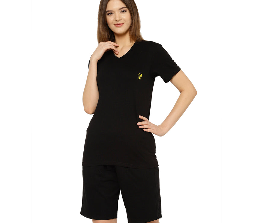 Mack Jonney Black Women's Night Suit