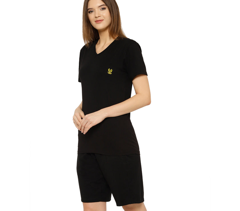 Mack Jonney Black Women's Night Suit