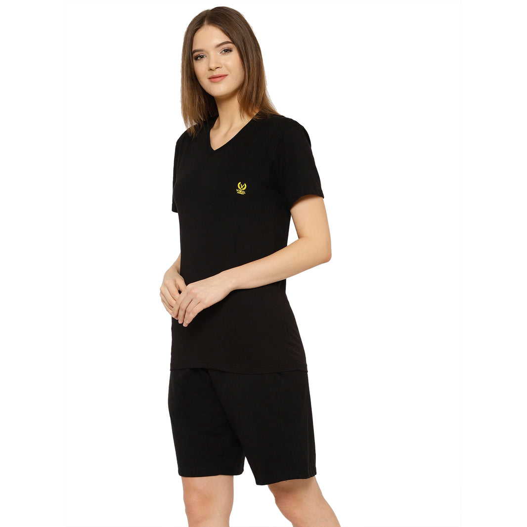 Mack Jonney Black Women's Night Suit