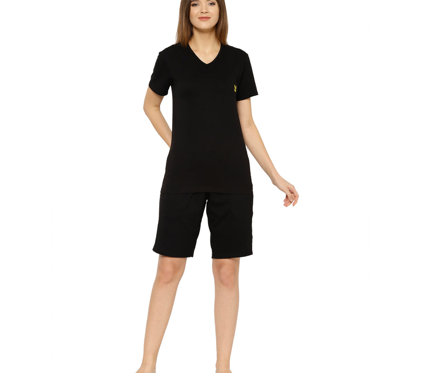 Mack Jonney Black Women's Night Suit