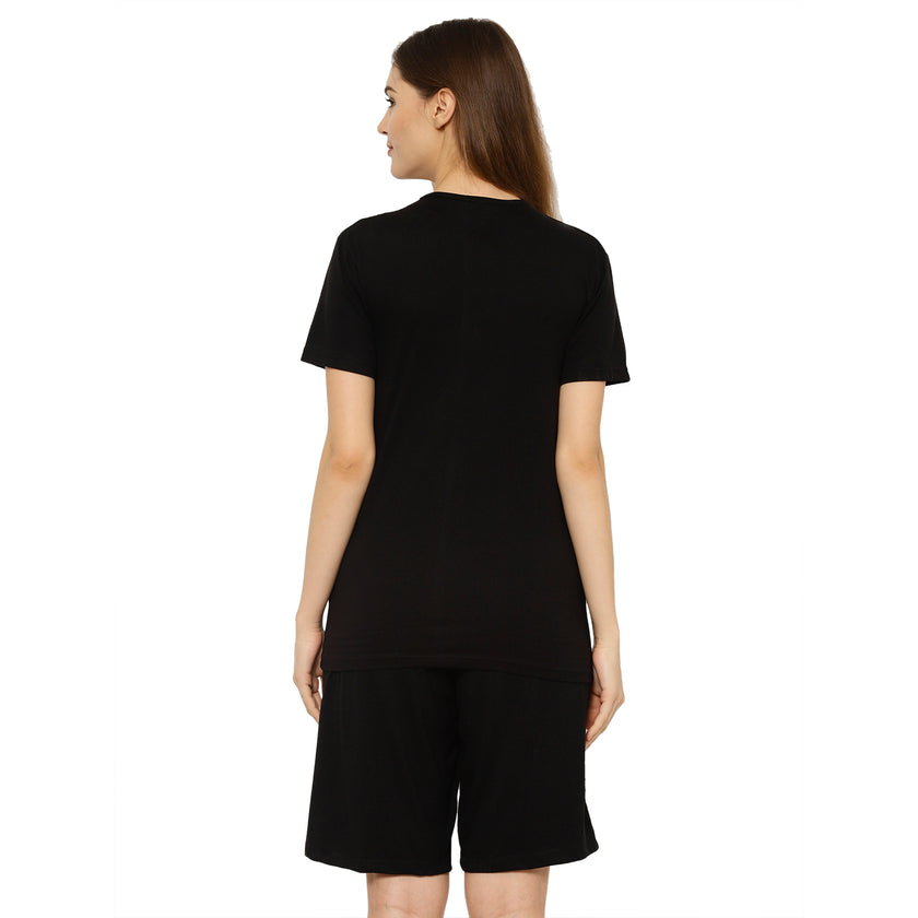 Mack Jonney Black Women's Night Suit