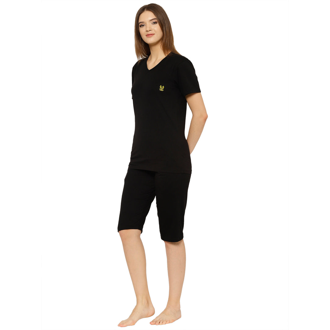 Mack Jonney Black Women's Night Suit