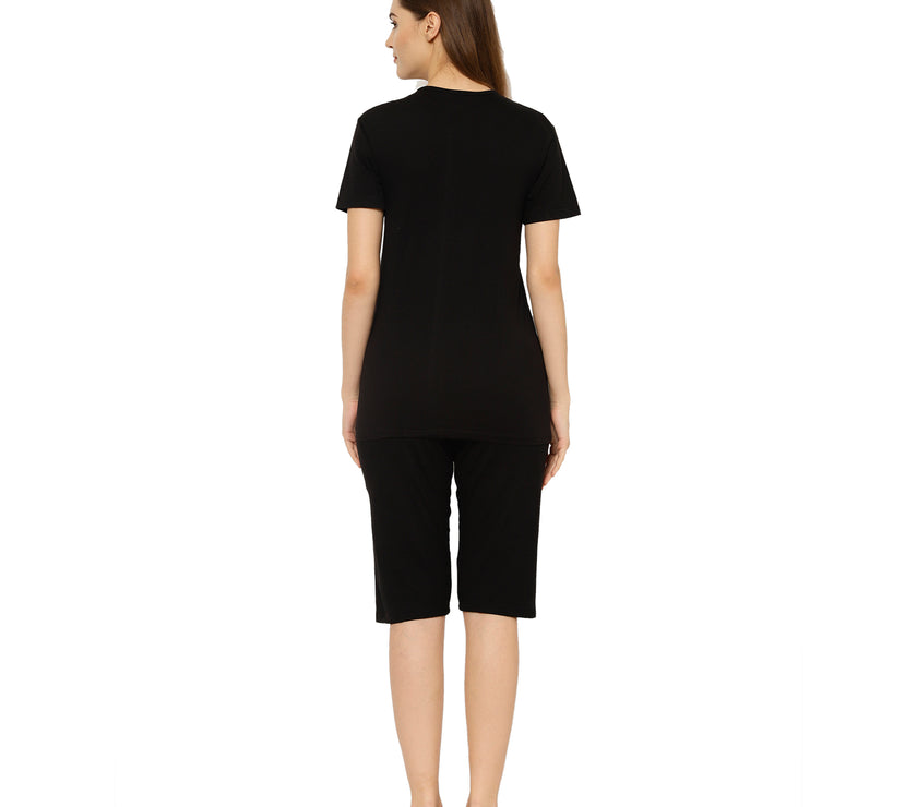 Mack Jonney Black Women's Night Suit