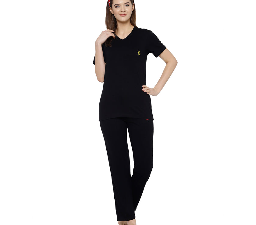 Mack Jonney Black Women's Night Suit