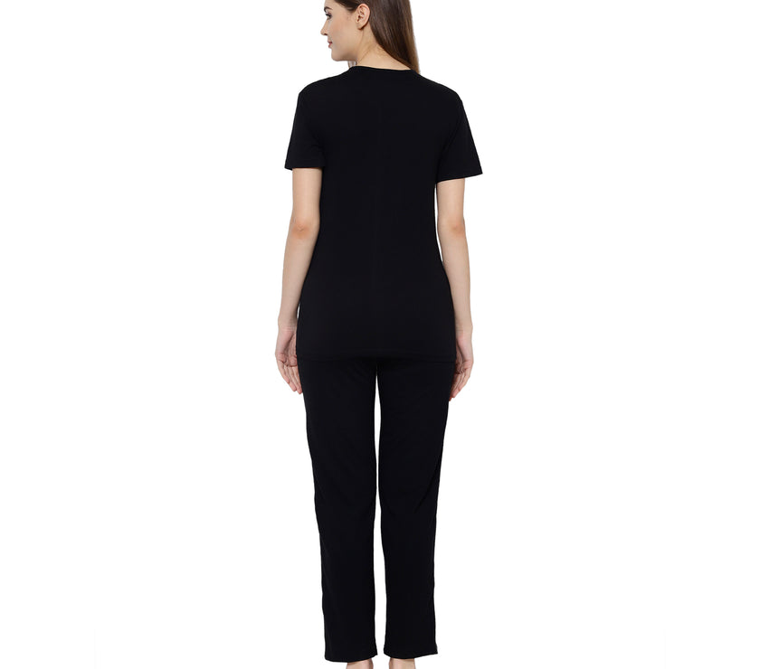 Mack Jonney Black Women's Night Suit