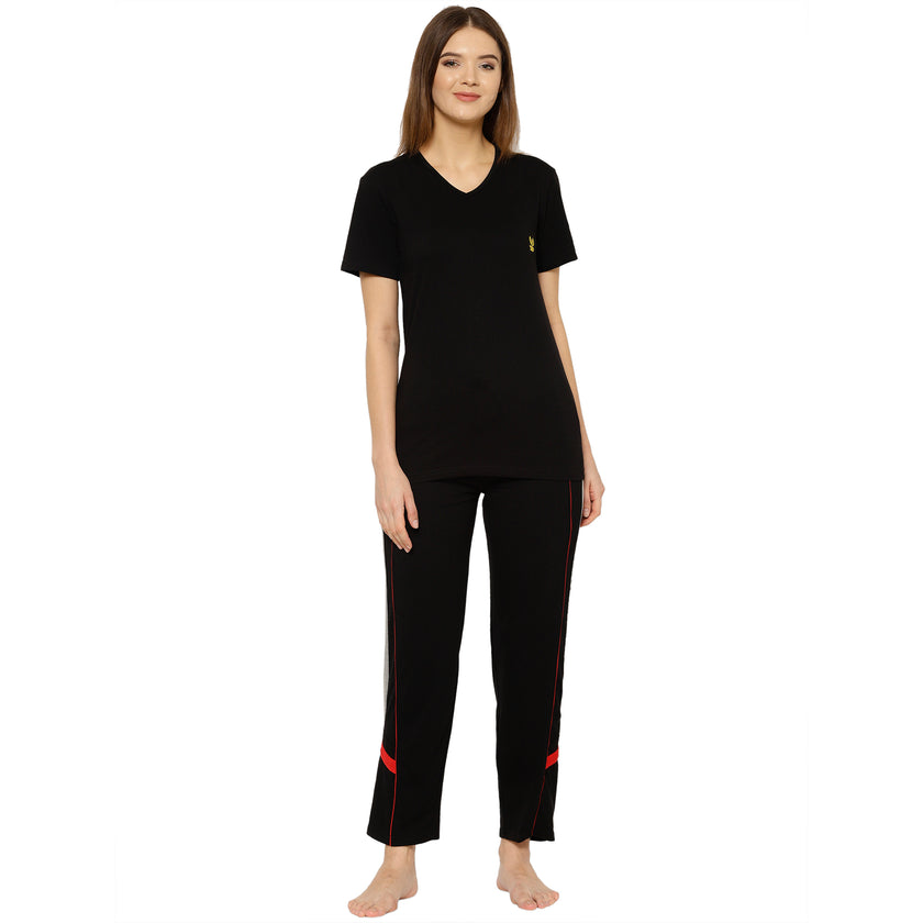 Mack Jonney Black Women's Night Suit